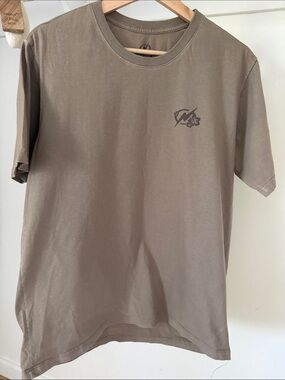Men's Short Sleeve Crewneck T-Shirt in Taupe